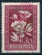 ** 1950 Virág 30f A Rózsaszín és Zöld Színek Elcsúszásával / Mi 1112 Shifted Pink And Green Colour - Sonstige & Ohne Zuordnung