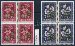 ** 1950 Virág (II.nyomás) 30f és 1,70Ft Négyestömbben (6.800) - Sonstige & Ohne Zuordnung