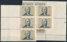 ** 1957 NOSZF Sor ötöstömbökben, Nagy ívszélekkel, 12-es Fogazás - Otros & Sin Clasificación