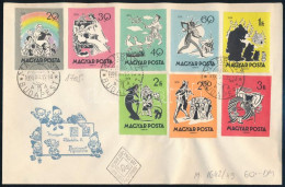 1959 Mese Vágott Sor FDC-n - Otros & Sin Clasificación