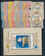 ** 1960 2 Db Olimpia III. Sor + 1 Blokk - Sonstige & Ohne Zuordnung