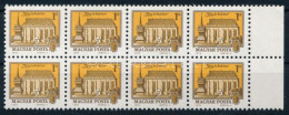 ** 1979 Tájak-városok VI. ívszéli 8-as Tömb Matt Ragasztóval (24.000) / Mi 3339 Block Of 8 With Matt Gum - Otros & Sin Clasificación