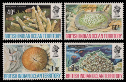 BIOT 1972 - Mi-Nr. 44-47 ** - MNH - Korallen / Corals - Territorio Británico Del Océano Índico