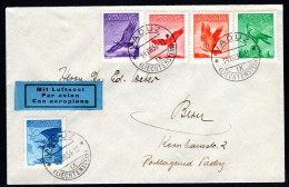 LIECHTENSTEIN, 1936 Flugpost Adlermotive, Auf Flugbrief - Luchtpostzegels