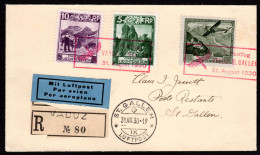 LIECHTENSTEIN, 1930 Erster Postflug Vaduz-St.Gallen - Luftpost