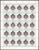 1991 A Szuverén Máltai Lovagrend Címere MINTA Teljes ív - Otros & Sin Clasificación