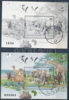 O 1997 Földrészek állatai (I.) - Afrika Normál és Feketenyomat Blokk (19.500) - Andere & Zonder Classificatie