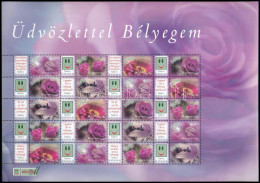 ** 2008 Üdvözlettel Bélyegem (IV.) - Virágok - Értékjelzés Nélkül Promóciós Teljes ív (11.000) - Sonstige & Ohne Zuordnung