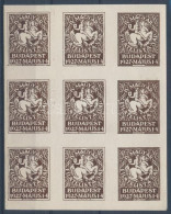 ** 1927/2bb IV. Magyar Filatelista Nap Emlék Kisív Próbanyomat (9.000) / Souvenir Sheet Proof - Autres & Non Classés