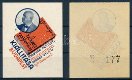 ** 1931/3a + 3b Schmidt Bélyeggyűjtemény Kiállítás Emlékív Blokk (12.000) - Sonstige & Ohne Zuordnung