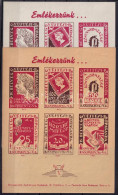 ** 1940/2ab+2bb Emlékezzünk... 2 Db Emlék Kisív (16.000) / 2 Souvenir Sheets - Autres & Non Classés