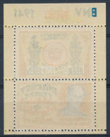 ** 1941/5ab Kölcsey Ferenc I. Emlékív A "B" Betű Gépszínátnyomatával / Souvenir Sheet - Altri & Non Classificati