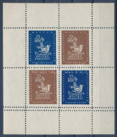 ** 1946/2a IV. Országos Bélyegkiállítás II. Emlék Kisív Kettős Fogazással (4.500+) / Souvenir Sheet With Double Perforat - Autres & Non Classés