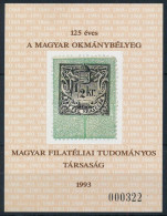 ** 1993 125 éves A Magyar Okmánybélyeg Emlékív (3.500) - Altri & Non Classificati
