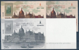 ** 1996/11 Millecentenárium 4 Db-os Emlékív Garnitúra Azonos Sorszámmal (35.000) / Souvenir Sheet Collection With 4 Vari - Autres & Non Classés