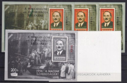 ** 1996/22 A Forradalom 40. évfordulója 5 Db-os Emlékív Garnitúra Azonos Sorszámmal (65.000) / Souvenir Sheet Collection - Andere & Zonder Classificatie