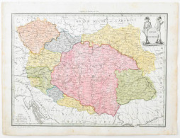 Empire D'Autriche. Az Osztrák Birodalom Színezett Rézmetszetű Térképe. Megj: 1812. M. Lapie: Atlas Supplémentaire Du Pré - Sonstige & Ohne Zuordnung