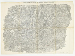 1866 Tirol Védelmi Térképe Az Osztrák-porosz Háborúból. Litográfia / Military Map Of Tirol From The Austro-Prussian War. - Otros & Sin Clasificación