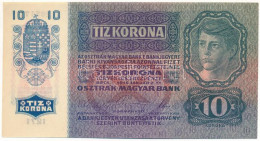 1915. 10K Piros "DEUTSCHÖSTERREICH" Felülbélyegzéssel T:AU Hungary 1915. 10 Korona With Red "DEUTSCHÖSTERREICH" Overprin - Unclassified