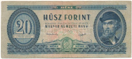 1949. 20Ft "C 677 006032" T:VG Hungary 1949. 20 Forint "C 677 006032" C:VG Adamo F10 - Sin Clasificación