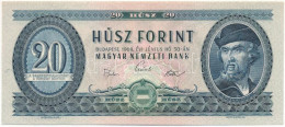 1969. 20Ft Nyomdai Papírránccal T:UNC Hungary 1969. 20 Forint With Printing Crease C:UNC Adamo F15 - Non Classificati