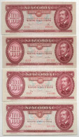 1975. 100Ft + 1980. 100Ft + 1984. 100Ft + 1992. 100Ft T:UNC,AU Hungary 1975. 100 Forint + 1980. 100 Forint + 1984. 100 F - Sin Clasificación
