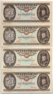 1980. 50Ft + 1983. 50Ft + 1986. 50Ft + 1989. 50Ft T:UNC,AU Hungary 198. 50 Forint + 1983. 50 Forint + 1986. 50 Forint +  - Ohne Zuordnung