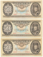 1983. 50Ft (2x) + 1986. 50Ft T:UNC,AU Hungary 1983. 50 Forint (2x) + 1986. 50 Forint C:UNC,AU Adamo F23, F24 - Ohne Zuordnung