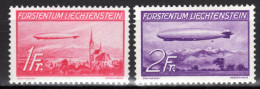 LIECHTENSTEIN, Flugpost 1936 Zeppelin über Liechtenstein, Ungebraucht * - Air Post