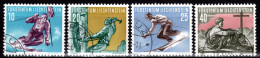 LIECHTENSTEIN, 1955 Sportserie II, Gestempelt - Usati