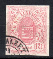 LUXEMBURG, 1860, Freimarken Wappen, Gestempelt - 1859-1880 Stemmi