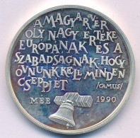 Bognár György (1944-) 1990. "MÉE Budapest / Nagy Imre A Magyar Nép Mártírja" Ag Emlékérem (35,89g/0.835/42,5mm) T:PP Ada - Unclassified