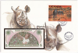 Uganda 1982. 5Sh Felbélyegzett Borítékban, Bélyegzéssel T:I Uganda 1982. 5 Schilling In Envelope With Stamp And Cancella - Ohne Zuordnung