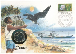 Ausztrália / Nauru 1990. 10c Felbélyegzett Borítékban, Bélyegzéssel, Német Nyelvű Leírással T:UNC Australia / Nauru 1990 - Ohne Zuordnung