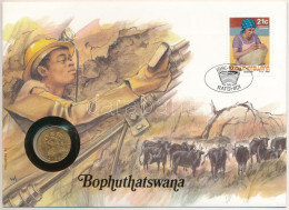 Bophuthatswana Benne Dél-Afrika 1990. 2c Br Felbélyegzett Borítékban, Bélyegzéssel, Német Nyelvű Leírással T:AU Bophutha - Non Classés