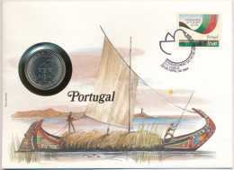 Portugália 1984. 25E érme Felbélyegzett Borítékban, Bélyegzéssel, Német Nyelvű Tájékoztatóval T:UNC  Portugal 1984. 25 E - Non Classificati