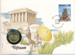 Vietnám 1974. 10D Felbélyegzett Borítékban, Bélyegzéssel T:UNC  Vietnam 1974. 10 Dong In Envelope With Stamp And Cancell - Ohne Zuordnung