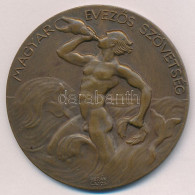 Berán Lajos (1882-1943) 1936. "Magyar Evezős Szövetség" Bronz Díjérem, Hátoldalán "vidéki Kormányos Egyes Bajnokság 1936 - Non Classés