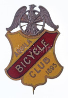 ~1900. "Aquila Kerékpáros Klub 1895" Zománcozott Bronz Jelvény (37x26mm) T:2 / Hungary ~1900. "Aquila Bicycle Club 1895" - Sin Clasificación