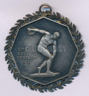 1903. "Kassai Atletikai Club 1903 / Ép ész Edzett Testben él" Jelzett Ag Sport Emlékérem Füllel, "SGA" Gyártói Jellel (2 - Non Classés