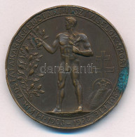 1928. "M. Kir. Postatakarékpénztári Tisztviselők Sport Egyesülete - 1903-1928" Kétoldalas Bronz Díjérem (43mm) T:XF Korr - Sin Clasificación