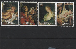 1988 NIUE 540-43 + BF 112 ** Noël, Tableaux De Rubens, Côte 33.00 - Niue