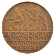 1981. "Huszonötödik Nemzetközi Maratoni Verseny / Szeged 1981" Kétoldalas, Bronz Futósport Emlékérem (60mm) T:1- - Zonder Classificatie