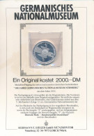 Németország ~2000. "100 éves A Nürnbergi Múzeum" Fém Utánveret Német Nyelvű Leírással T:PP Ujjlenyomat, Kis Karc Germany - Sin Clasificación