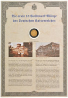 Német Birodalom / Poroszország 1872A 10M Au "I. Vilmos" Kapszulában, Ismertetővel (3,98g/0.900) T:AU German Empire / Pru - Non Classés