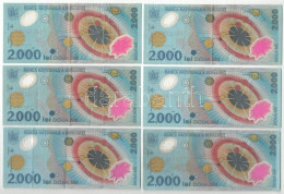 Románia 1999. 2000L (6x) "Napfogyatkozás" T:F Romania 1999. 2000 Lei (6x) "Solar Eclipse" C:F Krause#111 - Non Classés