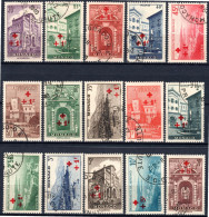 MONACO, 1940 Rotes Kreuz Freimarken, Gestempelt - Used Stamps