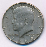 Amerikai Egyesült Államok 1968D 1/2$ Ag "Kennedy" T:XF USA 1968D 1/2 Dollar Ag "Kennedy" C:XF Krause KM#202a - Ohne Zuordnung