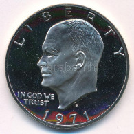 Amerikai Egyesült Államok 1971S 1$ Ag "Eisenhower" Tanúsítvánnyal T:PP Kis Patina USA 1971S 1 Dollar Ag "Eisenhower" Wit - Ohne Zuordnung