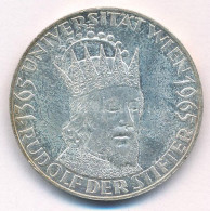 Ausztria 1965. 50Sch Ag "600 éves A Bécsi Egyetem" T:AU,XF Kis Ph., Patina Austria 1965. 50 Schilling Ag "600th Annivers - Unclassified